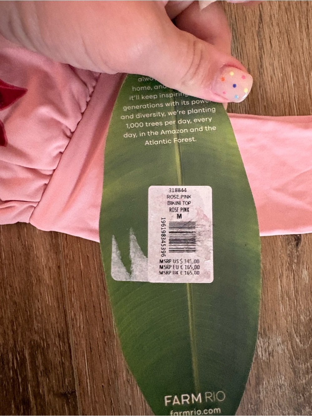 Farm Rio Rose Bikini Top - Picture 3 of 4